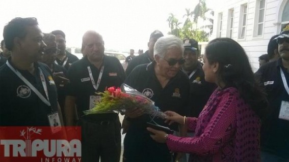 BBIN car rally receives grand welcome from DM Gomati BBIN car rally receives grand welcome from DM Gomati
